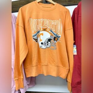 Officially Licensed Dolly Parton Sweatshirt - Raised on Dolly & TN Football -NWT
